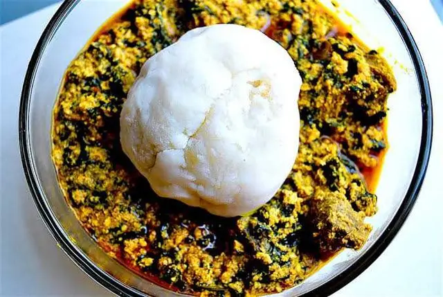 Pounded Yam and egusi soup